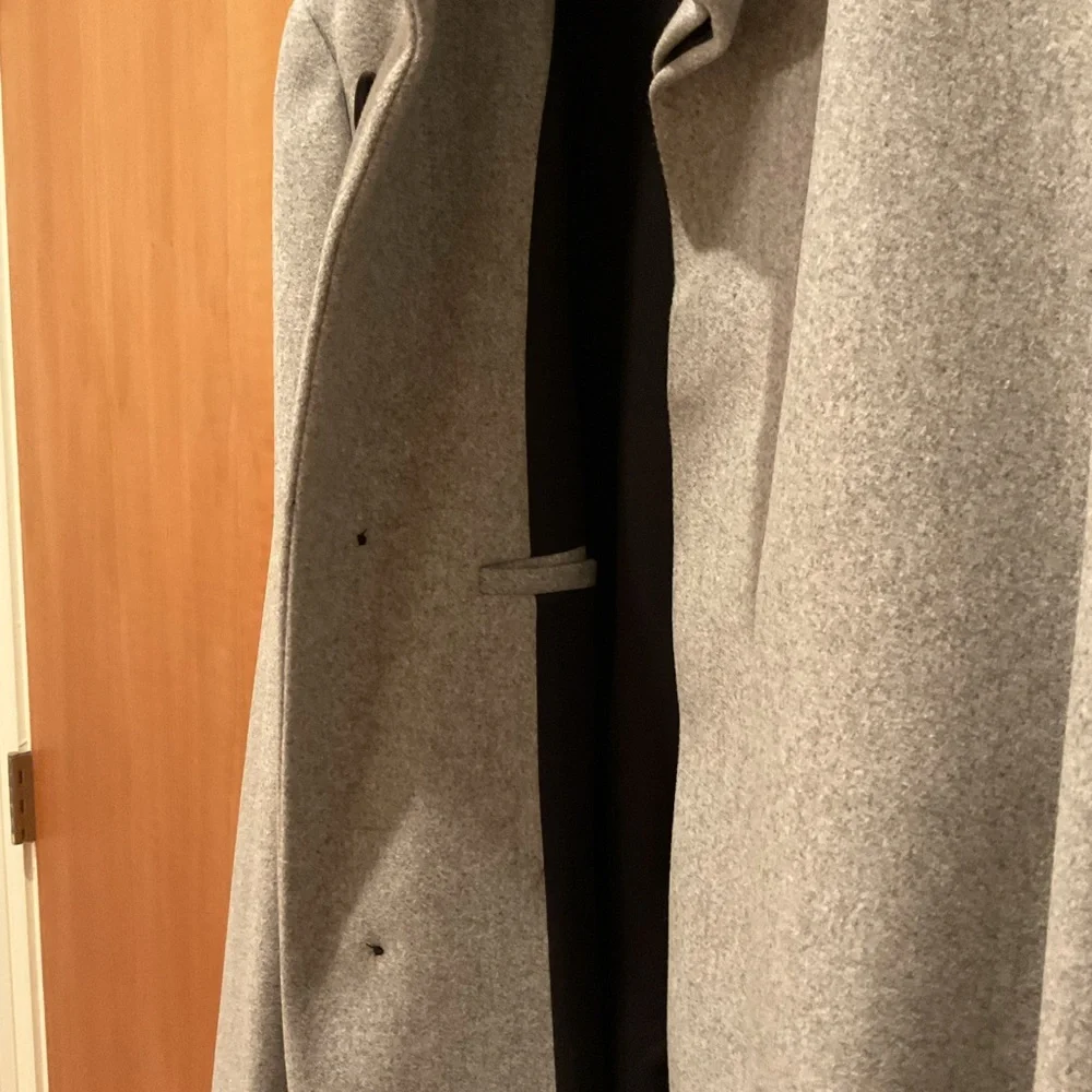 Theory Light Gray Trench Coat - Picture 6 of 6